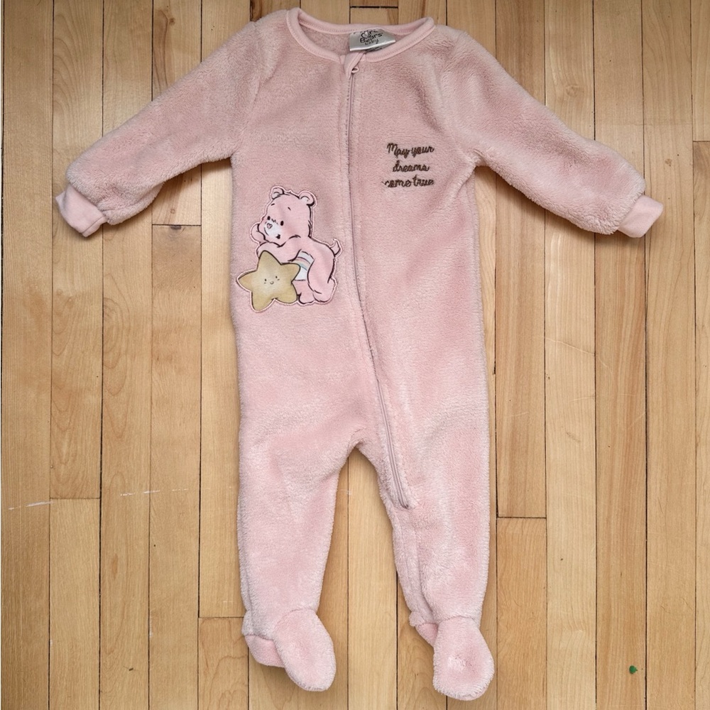 Care Bears Pink Baby Sleeper Onesie
